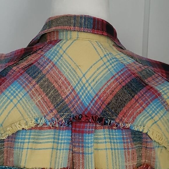 Handmade Vintage Upcycled Kantha & Flannel Shacket - JIMI HENDRIX - Picture 6 of 12